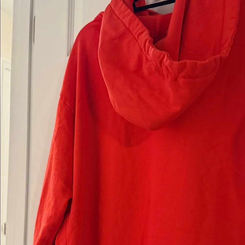 Orange Hoodie Sweatshirt Dress - Picture 8 of 11
